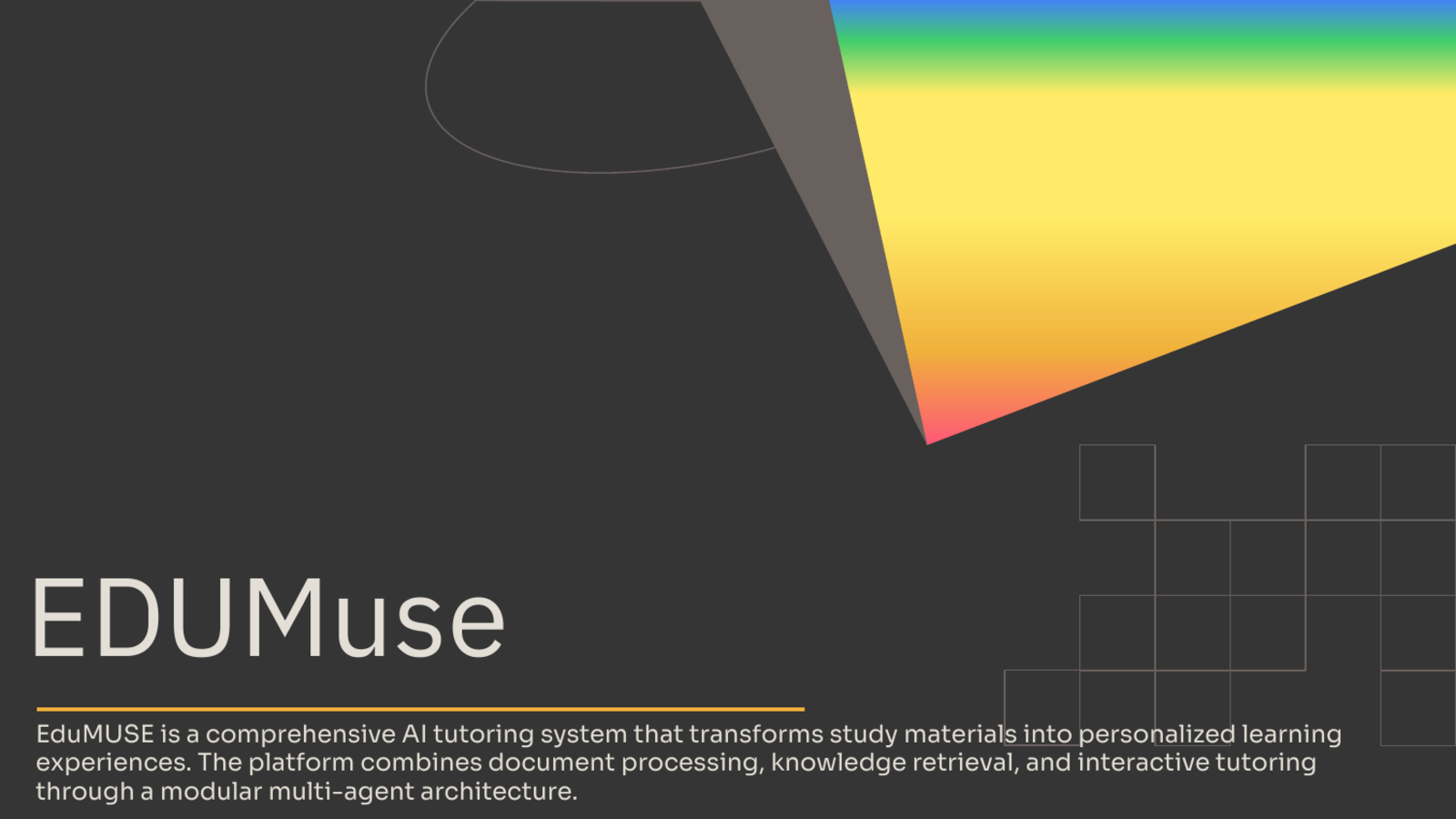 EduMUSE - Multimodal Educational Assistant